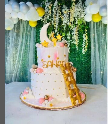 Moon Cloud Birthday cake