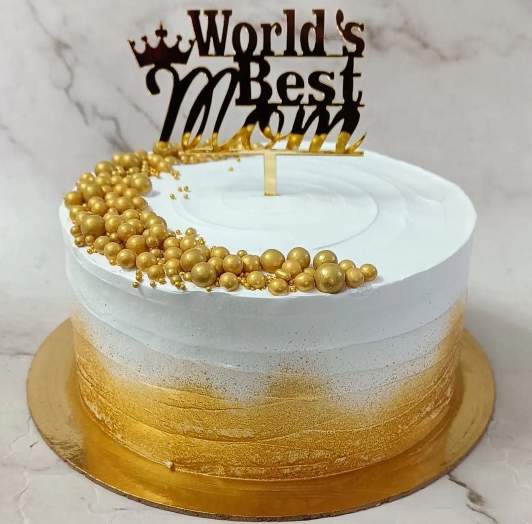 Golden Designed Cake