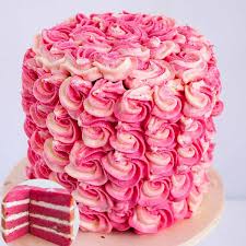 Strawberry Cake with design