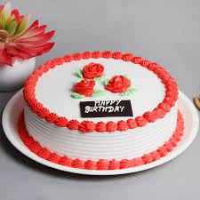 Strawberry Cake with Simple Garnish